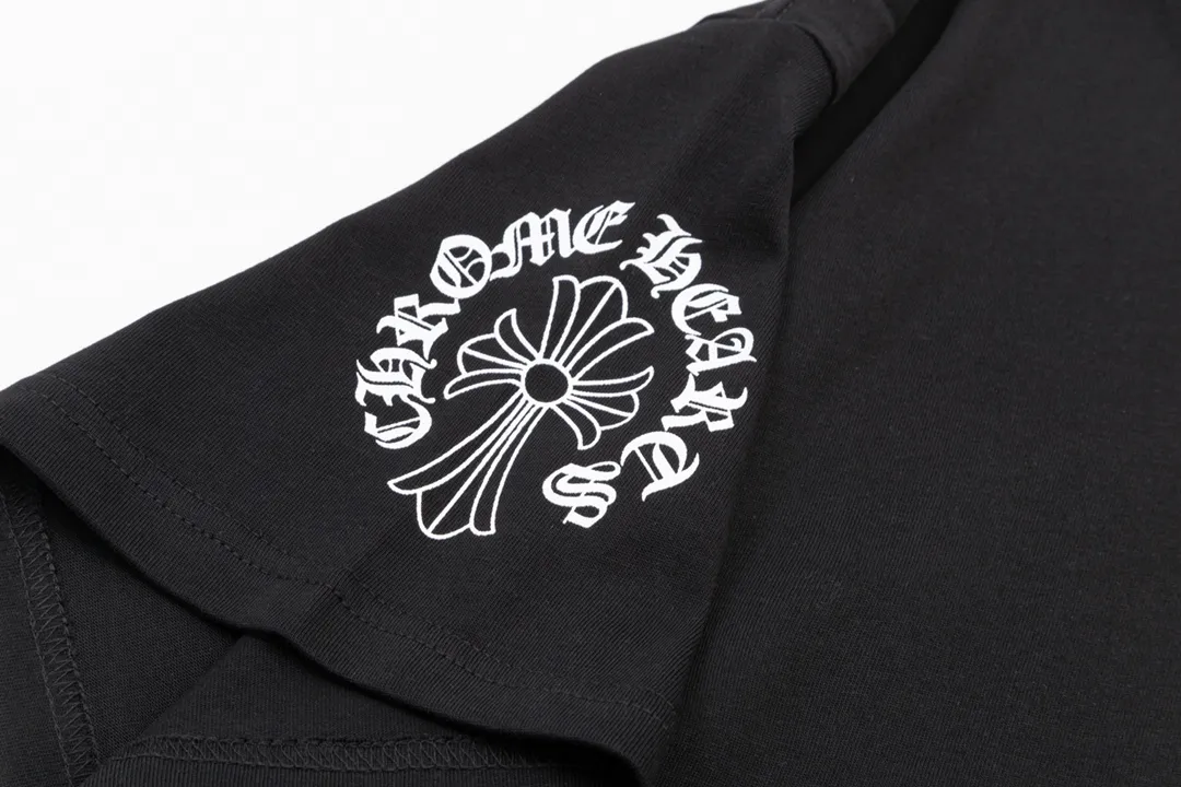 Chrome Hearts/ Logo Same Style T Versatile : Black Size：XS~L